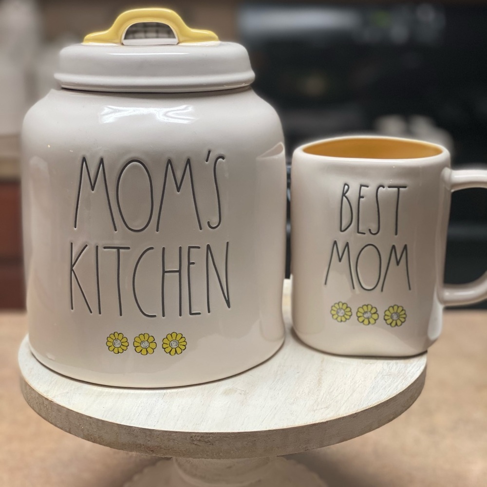 Rae Dunn mom kitchen and mug